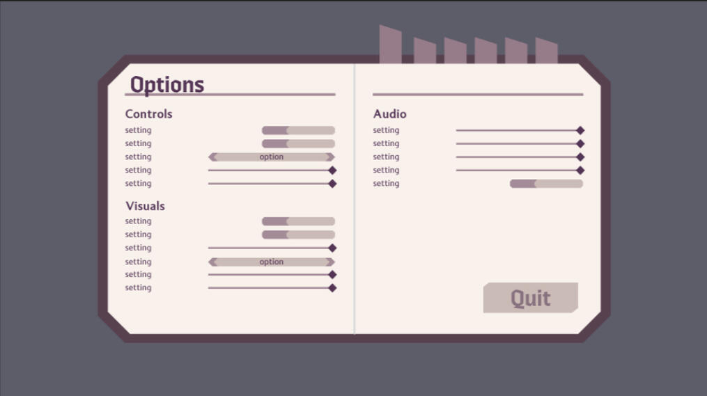 Options Stylized Wireframe