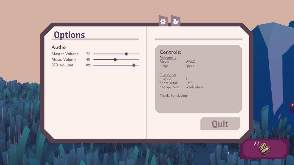 Options Menu